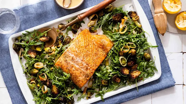 Roasted Salmon and Vegetable Sheet Pan