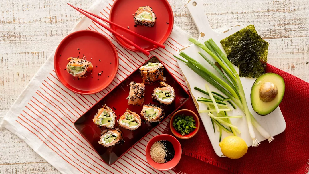 smoked-salmon-and-cucumber-philadelphia-rolls